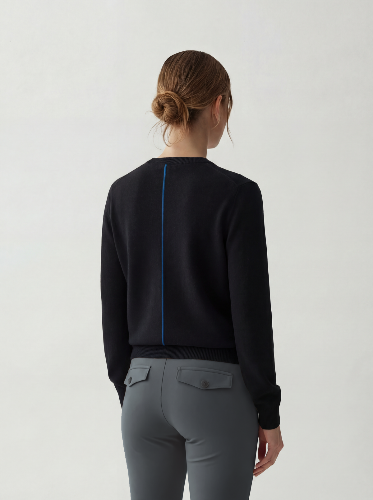 Cashmere Blend Crewneck: Noir