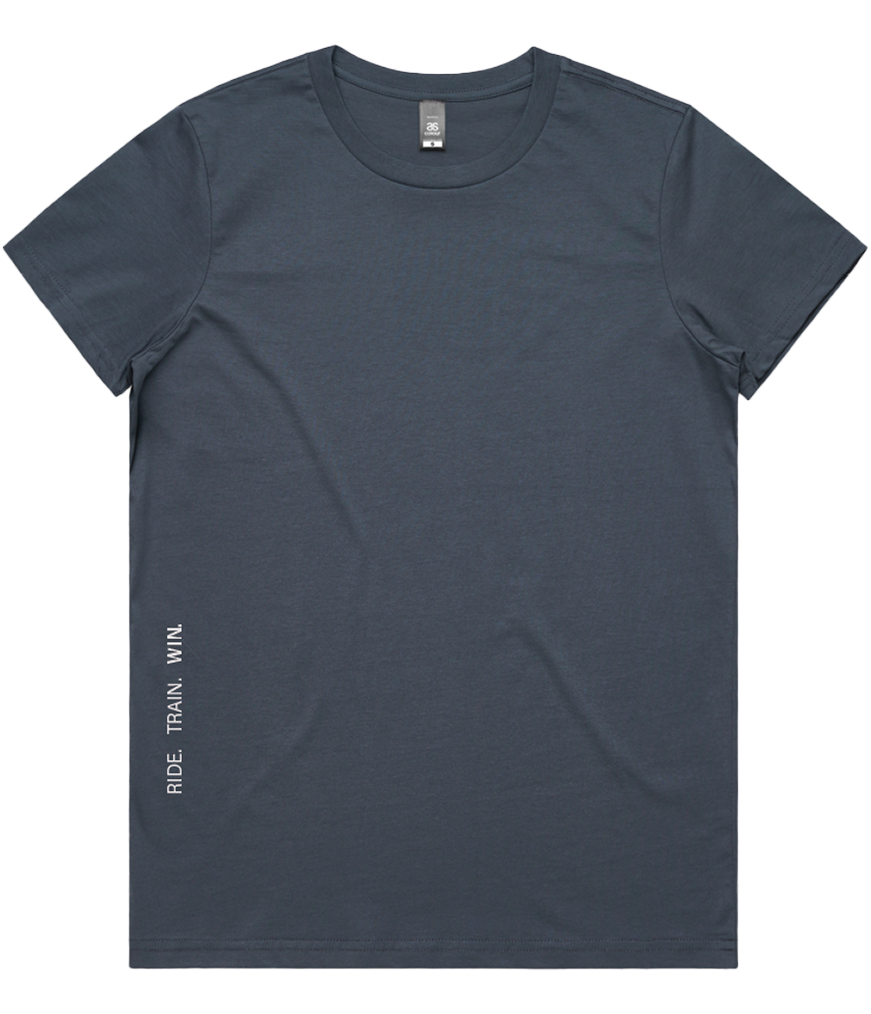 Women's Logo Tee: Petrol Blue